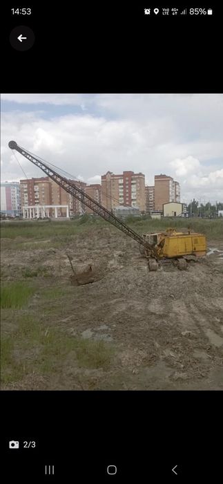 Драглайн на ходу