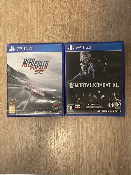 Игры Mortal Combat XL и Need For Speed ps 4/5