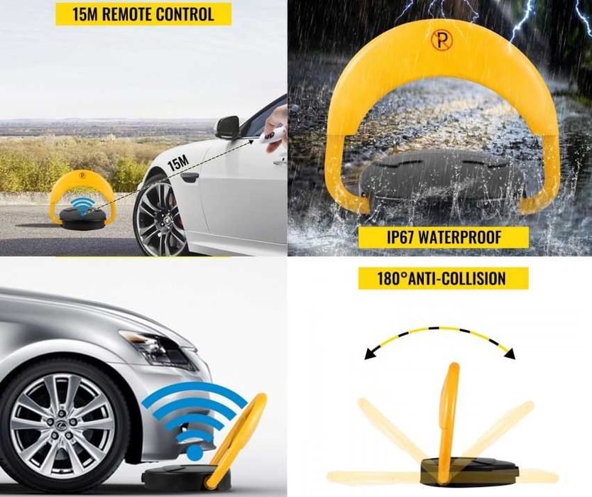 SMART скоба за паркомясто с дистанционно и аларма