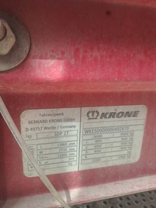 DAF 105 460 motor 2012 yil ifeal moshn prisep Krone saf mostretardo xa