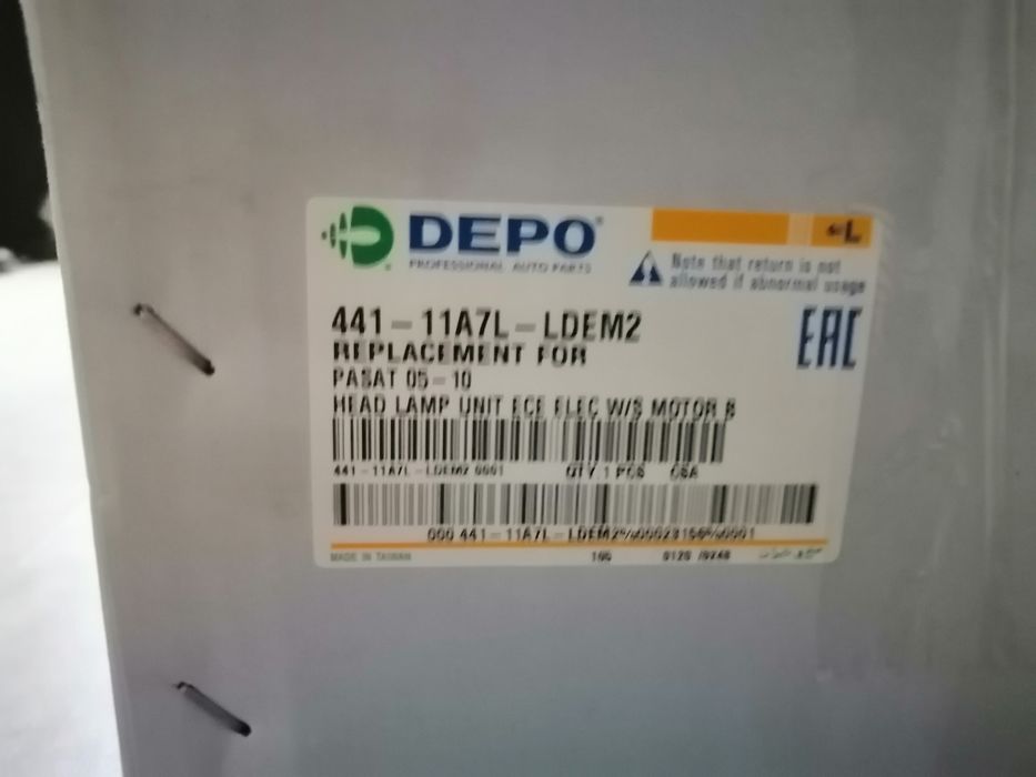 Пасат 6 фарове черни VW Passat VI black фар нови Фолксваген пасат 05 -