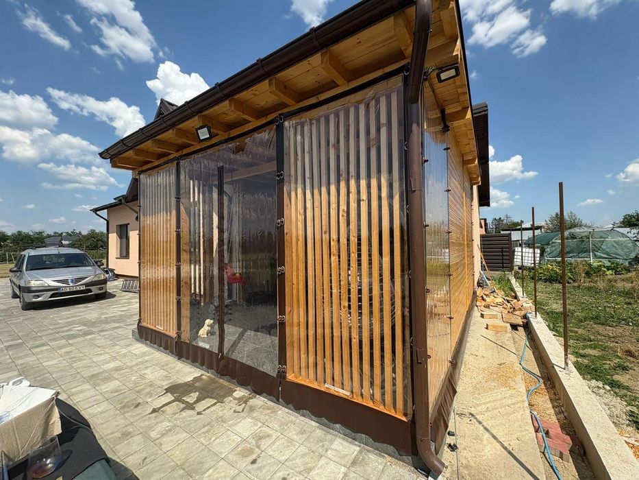 Folie PVC pentru închis terase/foișoare/balcoane