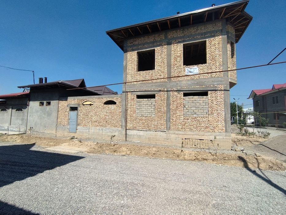 Участка сотилади Кум арикда 3 сотик 9 хона 2 каватли