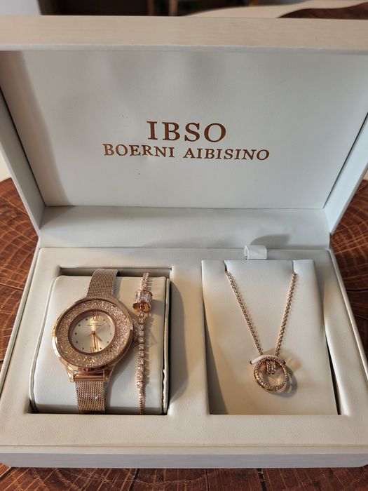 Set bratara, ceas și lantisor