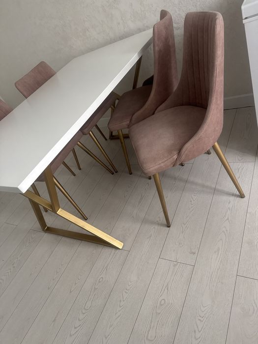 Стол и стулья комплект 6 стульев