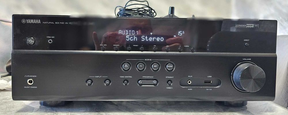 Yamaha RX-V485 – Receiver AV 5.2, 4K, Wi-Fi, Bluetooth, MusicCast