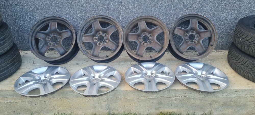Jante otel Opel R16 Astra H Zafira 5x110 capace incluse