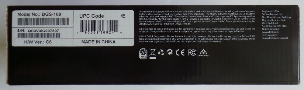 Switch D-Link DGS-108, 8 porturi 10/100/1000 (NOU)