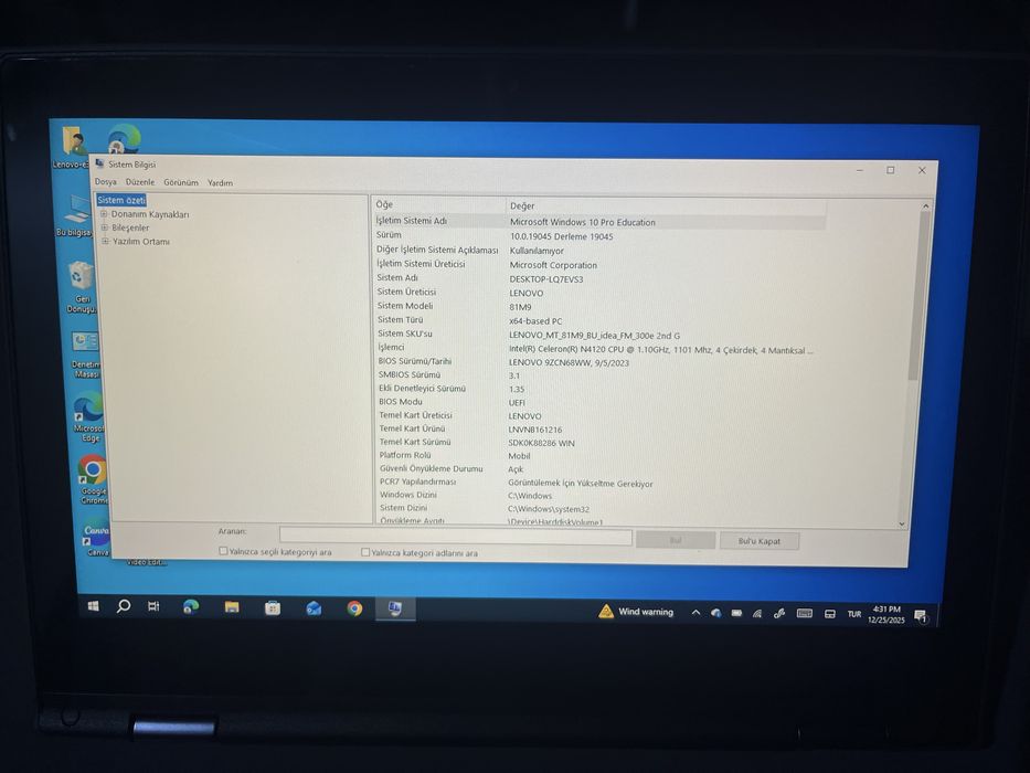 Calculator Lenovo cu ecran tactil ca nou