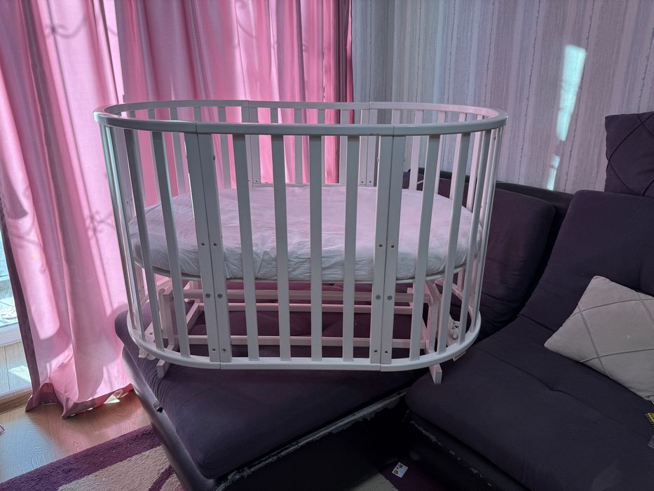 Детская кроватка трансформер, б/у.
