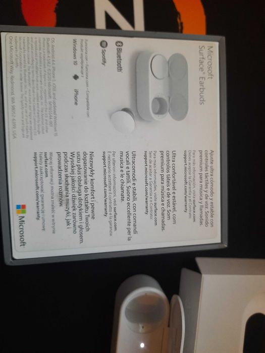 carcasa incarcare Casti Microsoft Surface Earbuds, Bluetooth  cu toate accesoriile ne desfacute