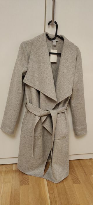 Palton lana H&M gri