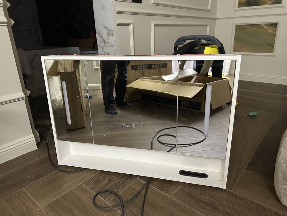 Set mobilier baie lavoar+masca+dulap oglinda+robinet+accesorii