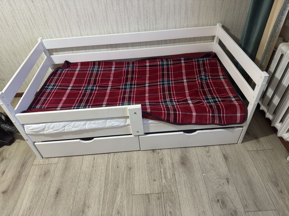 Детская кровать Софа белый