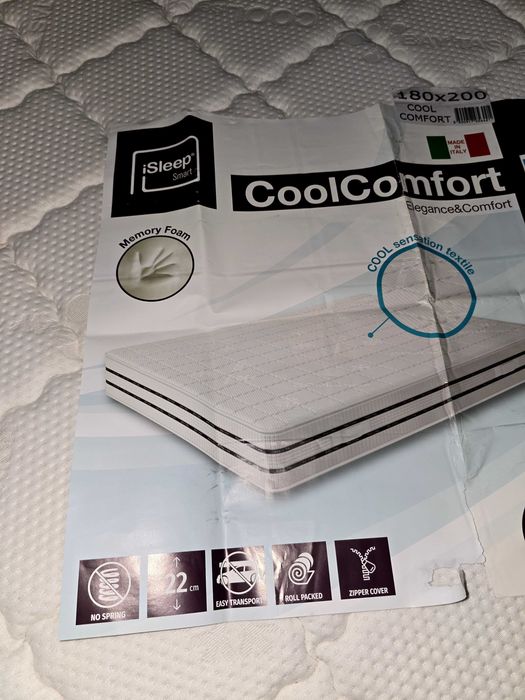 Легло 180/200 с нощни шкафчета 2 бр.  и осветление в Добрич