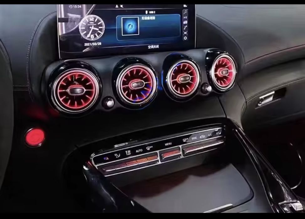 Светещи въздуховоди за Мерцедес GT w290 лед осветление 2015-2022