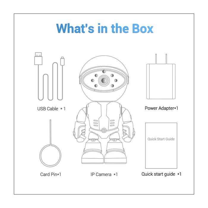 Скрита камера в робот, видеонаблюдение, бебефон, wifi камера