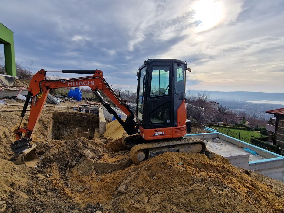Услуги с мини багер,бобкат,комб.багер,самосвали