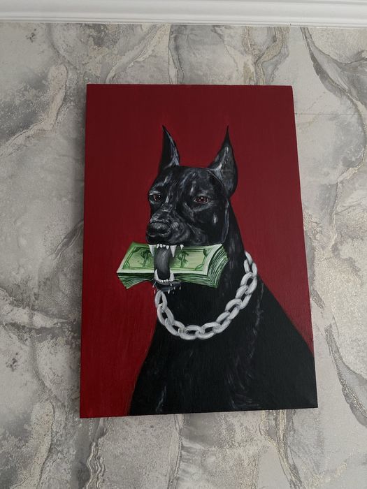 Продам картину «Доберман»