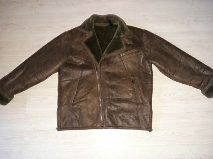 Мужская зимняя дублёнка размер 52- 54