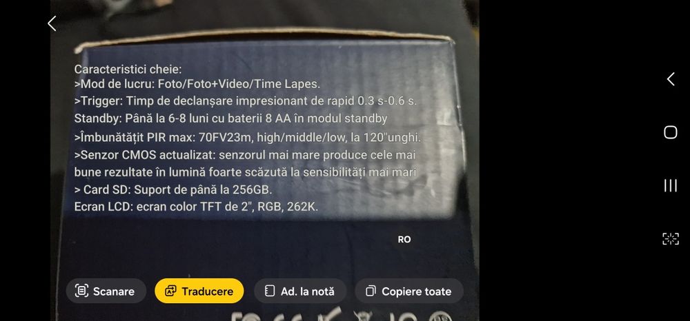 Camera supraveghere vanatoare