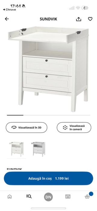 Masa de infasat ikea Sundvik