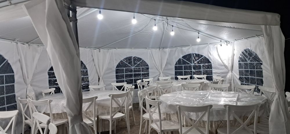 Шатер стол, стулья, посуда Полуюрта