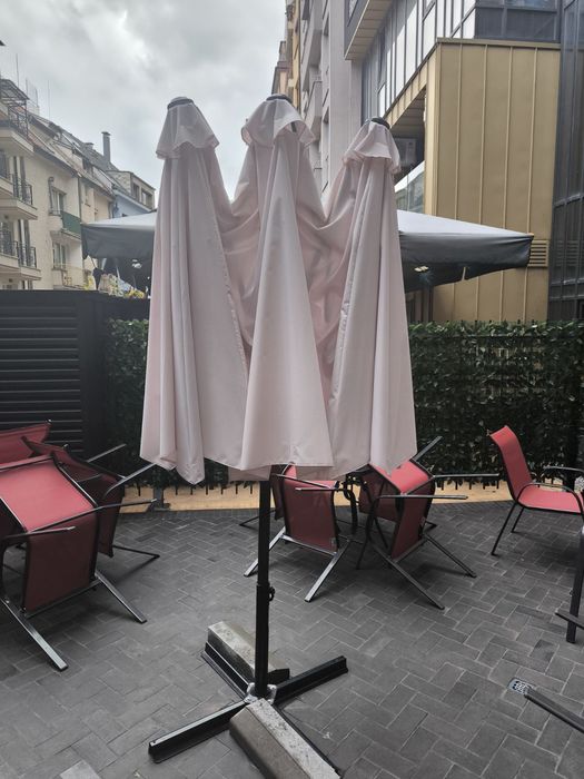 Градински мебели Комплект , Чадър