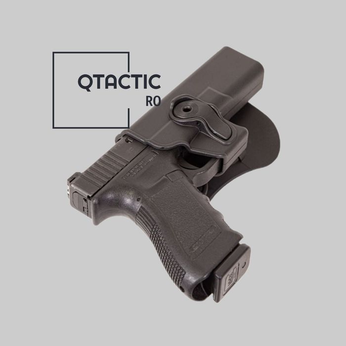 Toc holster Glock 9 mm OWB, polimer, rotire 360°