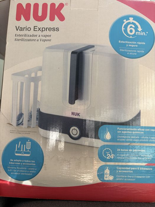 NUK Vario Express – електрически парен стерилизатор за шишета