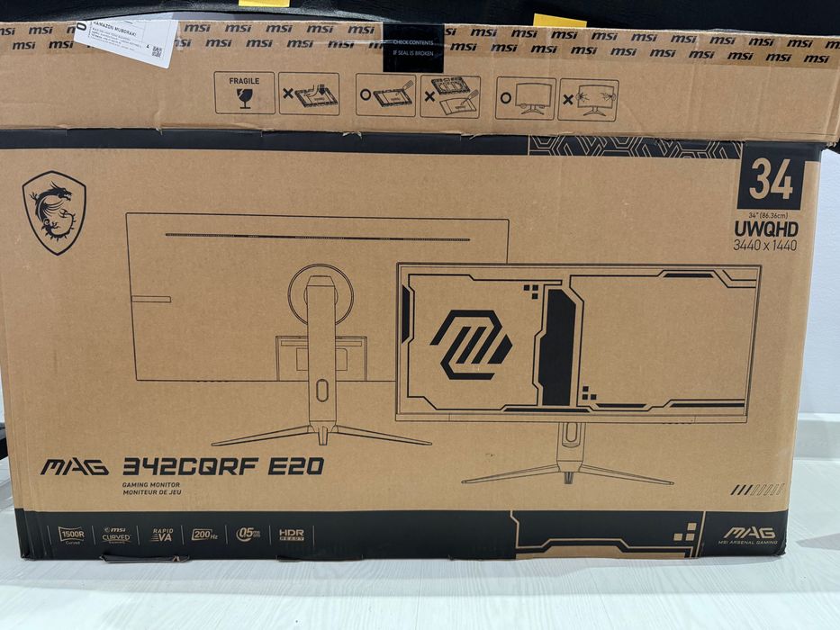 Игровой изогнутый монитор MSI MAG 342CQRF E20