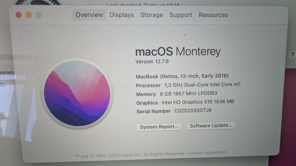 MacBook 12 Intel core m7