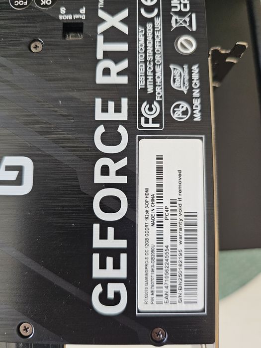 Продам GEFORCE RTX 5070