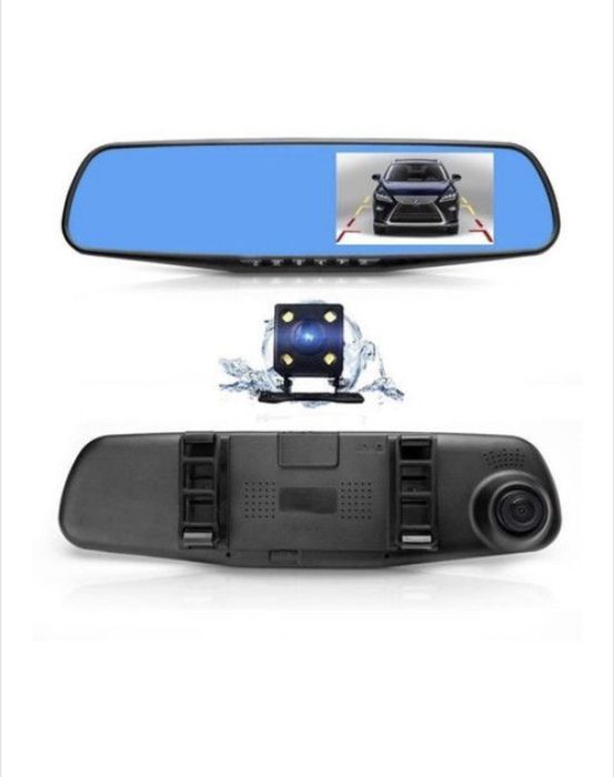 Camera Video Auto Dubla Tip Oglinda Full-HD