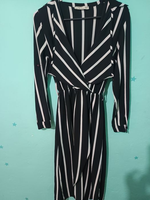 Rochie alb-negru