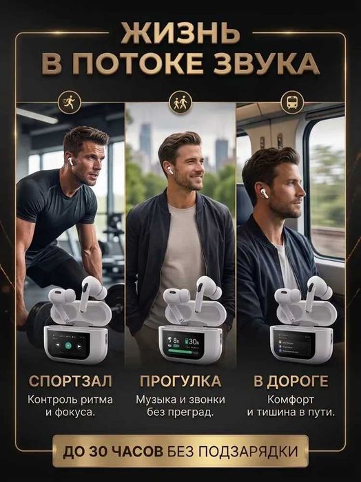 Наушники беспроводные-GENAI-GE5 ANC Pro