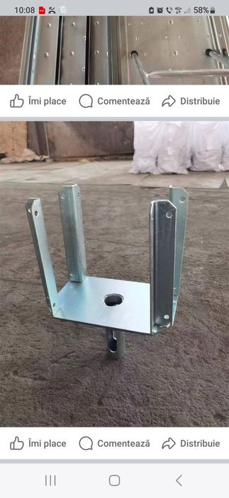 Furca metalica  pentru popi metalici.nu pentru schele!!!