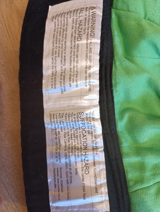 Ham /sistem de purtare bebe/marsupiu +husa iarna