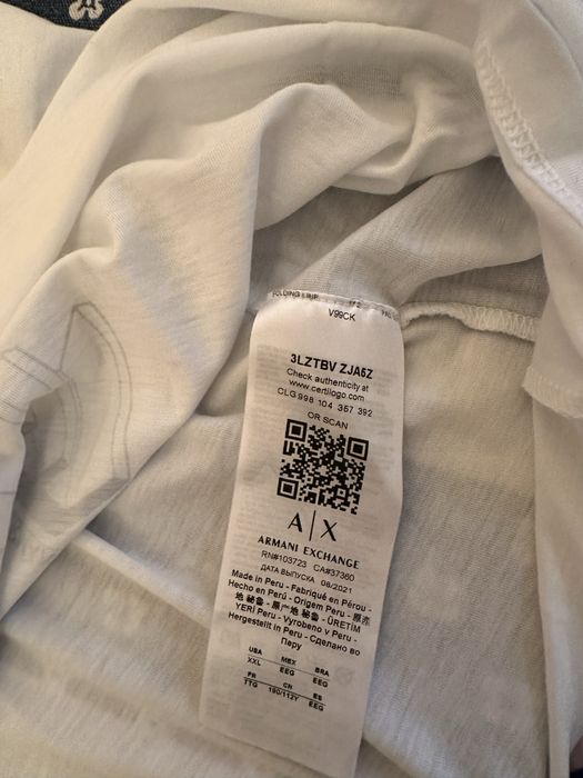 Tricou subtire din colecția Armani Exchange original