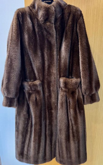 Дамско кожено палто