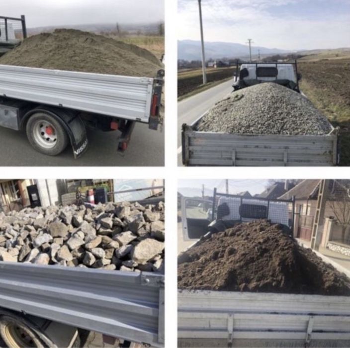 Nisip Sort piatra Balastru Pamant vegetal