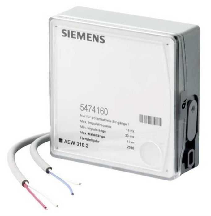 Siemens AEW310.2, M-bus pulse adapter, Nou, in cutia originala, cu fisa tehnica si toate cablurile si mufele incluse in cutie