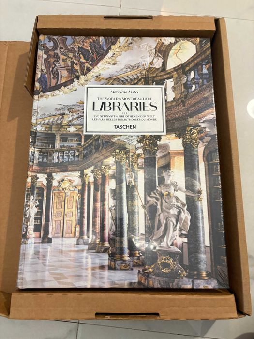 Massimo Listri – The World’s Most Beautiful Libraries (TASCHEN, XXL Edition) – NOUĂ, în cutie de transport
