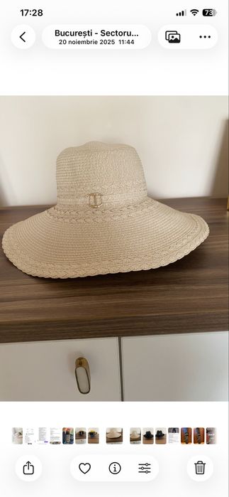 Vand palarie de plaja,nepurtata