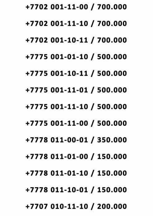 Вип номера по лучший цене