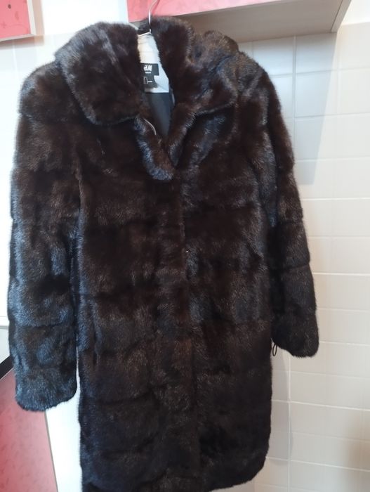 Норковая шуба с капюшоном