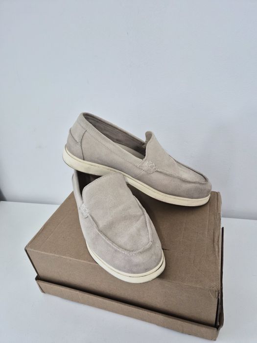 Mocasini de piele intoarsa Zara