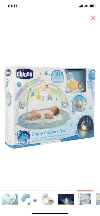 Игровой развивающий коврик Chicco