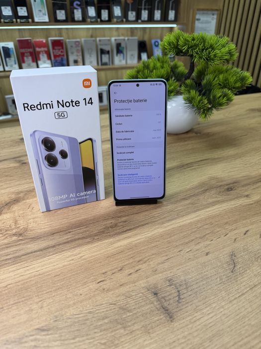 ‼️Xiaomi Redmi Note 14 5G Green 256 Gb - Stare Excelent -Garantie