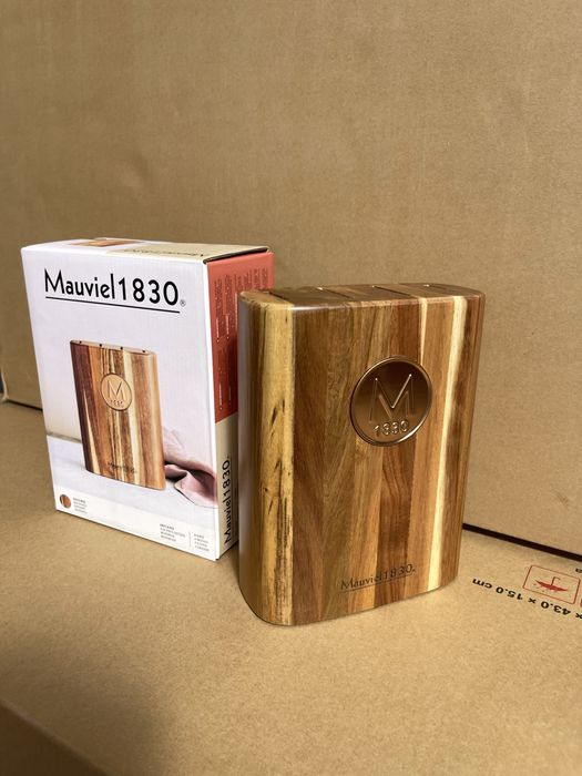 Mauviel 1830 - suport cutite lemn masiv lux